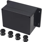 Project Box ABS Black Electrical Boxes IP65 Outdoor Waterproof Box Electronic by Raculety