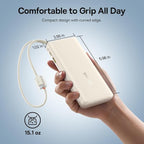 Baseus Portable Charger with Built in Cable, 100W Laptop Power Bank 20000mAh - Image 7