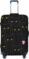Black Cat Elastic Luggage Cover, Suitcase Protector by XBFCDN