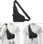 Universal Radio L Shape Chest 2 Pockets Harness Tactical Vest Nylon Vest Walkie - Image 9