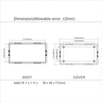 LeMotech Project Box 10 Pieces ABS Plastic Electrical Project Case Small - Image 7