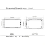 LeMotech Project Box 5 Pieces ABS Plastic Electrical Project Case Small - Image 7