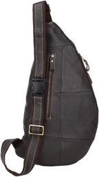 Leather Sling Bag Crossbody Backpack - Image 2