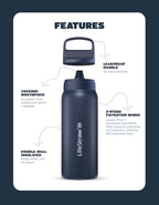 LifeStraw Go Series – Insulated Stainless Steel Water Filter Bottle - Image 3