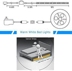 Vansky Motion Activated Bed Light, Flexible LED Strip Motion Sensor Night Light - Image 4
