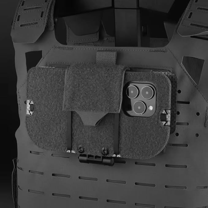 Airsoft Plate Carrier Accessory Molle Phone Mount Outdoor Lightweight - Image 7