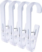 Laundry Hooks with Clips Hanger Closet Organizer Clamps Socks Boot Bras Towels - Image 2