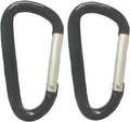 LESHIRY Large Carabiners Keychain 3" Aluminum D Shape Premium Durable D-Ring by LESHIRY