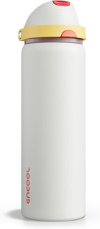 Insulated Water Bottle with Straw by ENCOOL