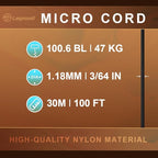 Micro Paracord, 2 Pack 1.18mm x 100ft Thin Mini Utility Braided Small Paracord - Image 3