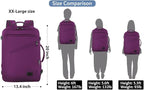 MATEIN Large Purple Travel Backpack, Water Resistant Airplane Backpack - Image 3