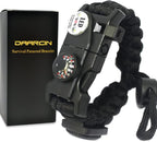 Survival Paracord Bracelet, Fire Starter, Waterproof SOS Light, Adjustable AK87 - Image 7