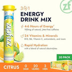 Zipfizz Daily Energy Drink Powder, 20 Pack, 3-in-1 Sustained Energy, Rapid - Image 4