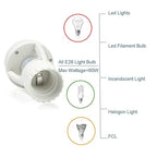 Motion Sensor Light Socket, PIR Motion E26 Screw Bulb Adapter, Adjustable Auto - Image 7