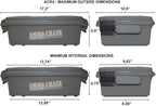 MTM ACR4-18 Ammo Crate Utility Box-Carry up to 65lbs of gear-Stackable design - Image 6