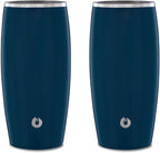 SNOWFOX Premium Vacuum Insulated Stainless Steel Beer Glass, Home Bar by Snowfox