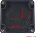 2 Pack Project Box IP65 Waterproof Junction Box ABS Plastic Black Electrical - Image 3