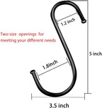 DINGEE 5 inch Extra Large S Hooks - Image 2