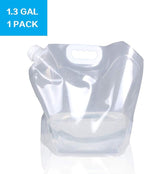 Soddeph Collapsible Water Container Bag, BPA Free Food Grade Clear Plastic - Image 2