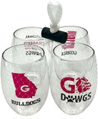 Wine-Oh! Set of 4 Shatterproof Designer 16 oz Plastic Wine Glasses MADE in the - Image 2