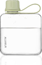 Portable Flat Water Bottle, BPA Free Reusable Tritan Plastic Travel Water by ALLKELR