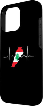 Lebanon Heart Lebanese Heartbeat Vintage Lebanon Map Case - Image 2
