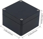 2 Pack Project Box IP65 Waterproof Junction Box ABS Plastic Black Electrical - Image 2