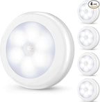 Mlambert 4 Pack Motion Sensor LED Night Light, Cordless Battery-Powered by Mlambert