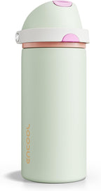 Insulated Water Bottle with Straw by ENCOOL