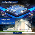 Ofuray Solar Street Lights Outdoor, Solar Security Flood Lights Parking Lot - Image 5