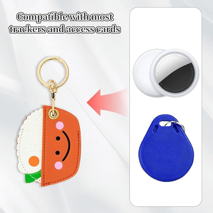Leather Keychain Case Holder Compatible - Image 4
