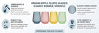 Oojami 40 Pack Origami Ribbed Stemless Plastic Wine Glasses 12 oz - Image 6