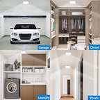 WhitePoplar Closet Light, Battery Operated Ceiling Motion Sensor LED Light - Image 5