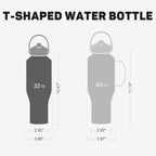 ABOTOCUP 32oz Black Water Bottle Stainless Steel, Keep Cold 24H&Hot 12H - Image 4