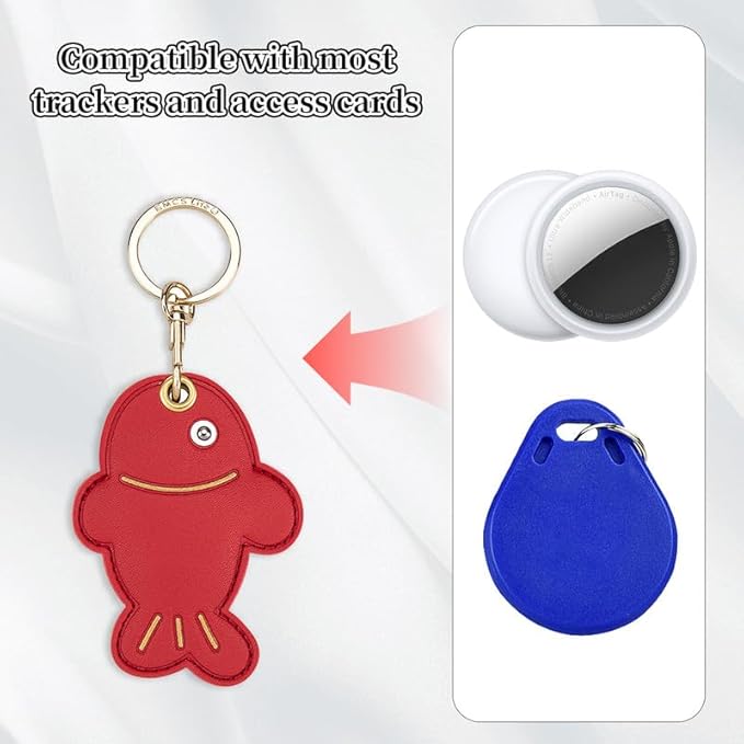 Leather Keychain Case Holder Compatible - Image 4