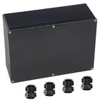 Junction Box IP65 Waterproof ABS Plastic Electrical Project Case Power Junction by Otdorpatio