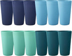 US Acrylic Newport 20 ounce Unbreakable Plastic Stackable Water Tumblers in 4 by USAcrylic