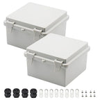 Zulkit 2pcs Junction Box ABS Plastic Dustproof Waterproof IP65 Electrical Boxes by Zulkit