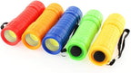 Whaply 6-Pack Small Mini Flashlight Set, 5 Colors, COB LED Handheld Flashlight - Image 7