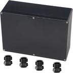 Project Box ABS Black Electrical Boxes IP65 Outdoor Waterproof Box Electronic by Raculety