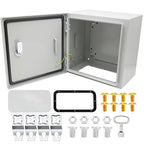 IP66 Waterproof & Dustproof Electrical Junction Box, 12 * 12 * 8 Inch Metal by AIRTAK