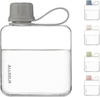 Portable Flat Water Bottle, BPA Free Reusable Tritan Plastic Travel Water - Image 3