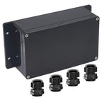 Junction Box IP65 Waterproof ABS Plastic Electrical Project Case Power Junction by Otdorpatio