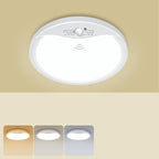 zemty 7inch Small Motion Sensor Ceiling Lights Wired, 15W 1500lm 3CCT/3 by ZemtyCeilinglight
