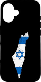 Israel National Flag Distressed Map Case by Unknown