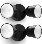 LUTEC 2 Packs P6221B 2000 Lumen 18 Watt 28 LED Dual-Head Flood Light Outdoor - Image 8
