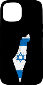 Israel National Flag Distressed Map Case by Unknown