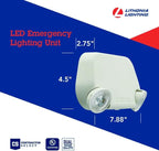 Lithonia Lighting Basics Low Profile Emergency Light, LED Emergency Lights - Image 3