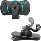 Backpack Strap Clip Mount, 360° Rotation Backpack Clamp Mount Compatible - Image 4