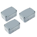 IP66 Weatherproof Electrical Project Boxes in Grey, Nineleaf PVC/ABS Plastic by NineLeaf